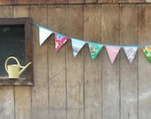 Oilcloth Pennant Party Banners - Outdoor Entertaining