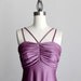 LAVENDER MAXI DRESS 1970s Vintage Empire Waist Evening Maxi Sun Dress