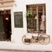France Photography - French boutique bicycle art print - pale cream beige decor neutral white art 8x10 - La Poule Blanche