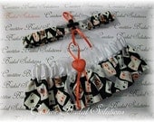 Poker Themed Bridal Garter 2pc Set