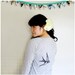 SALE - One That Got Away - spring fashion - womens pullover - MEDIUM - birdcage print on Alternative Apparel eco oatmeal