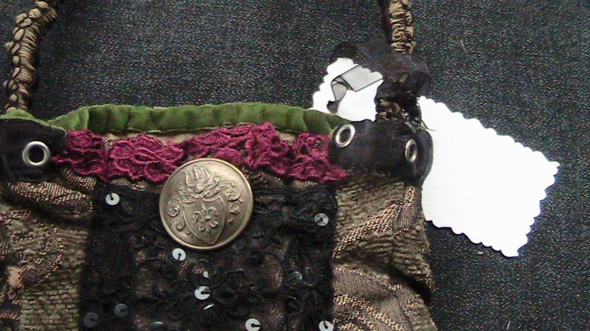 art nouveau bronze purse