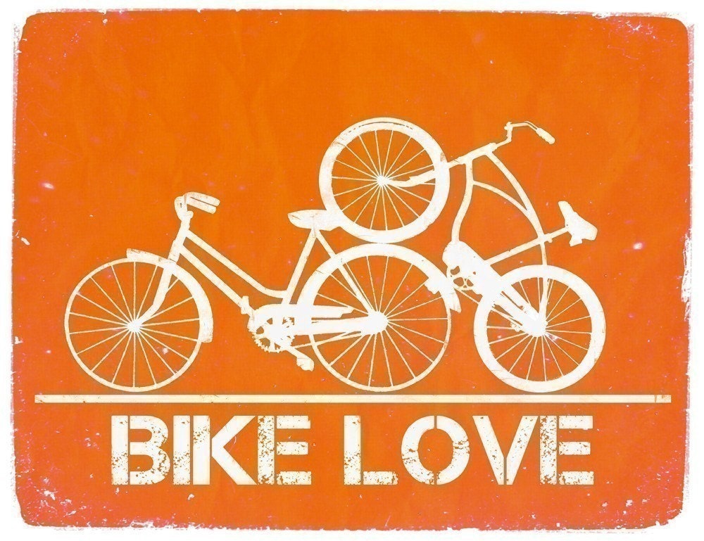 Bike Love - 8x10 Graphic Print