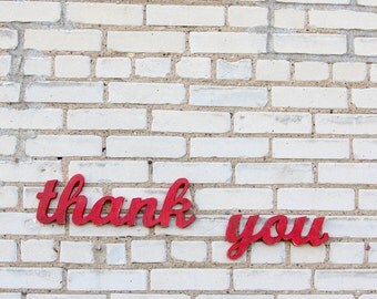 thank you handmade wood sign perfect for your wedding - wall decoration for vintage or modern decor