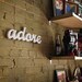 Adore recycled wooden sign