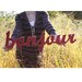 bonjour handmade wood sign - wall decoration for vintage or modern decor