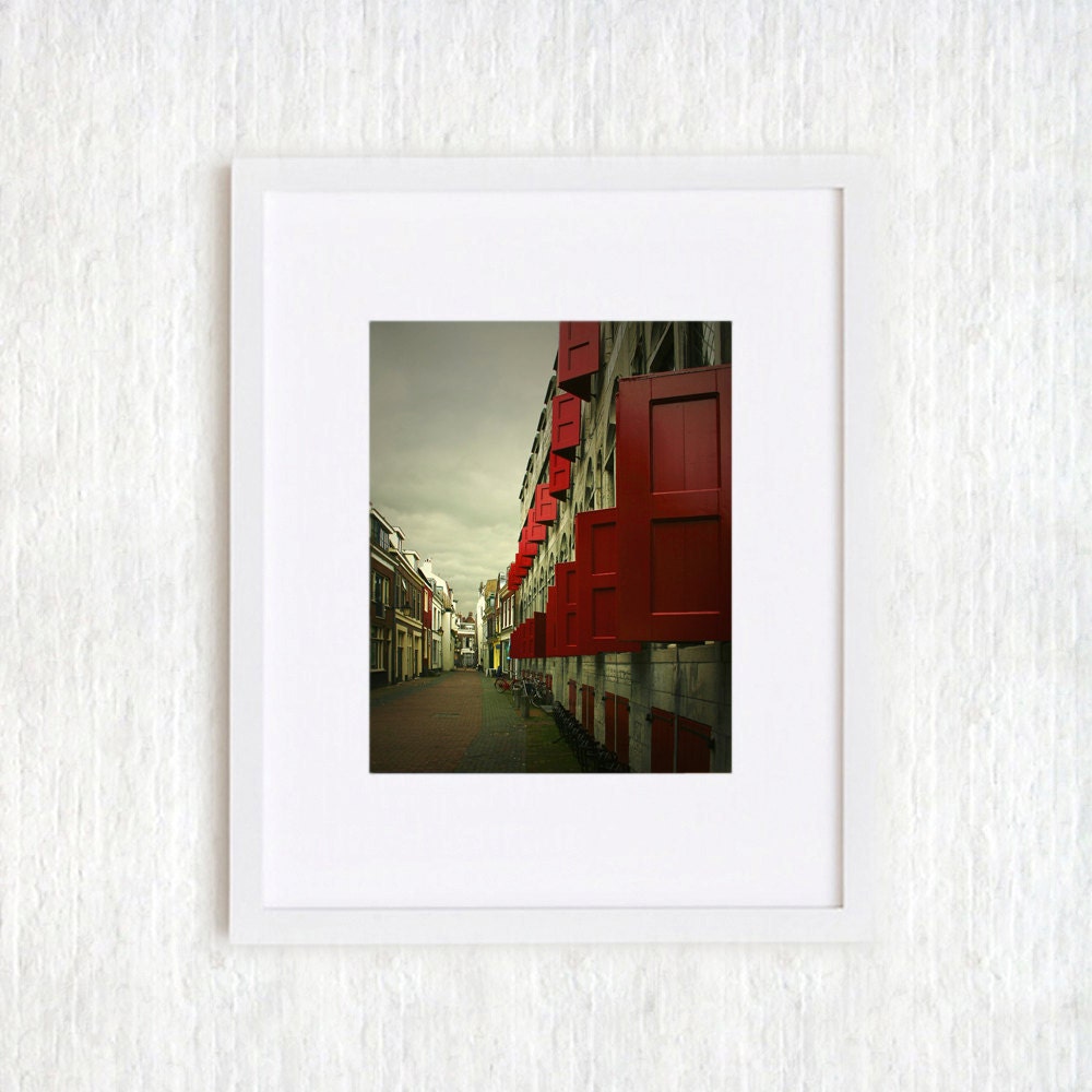 Red Shutters - 11x14 Fine Art Print