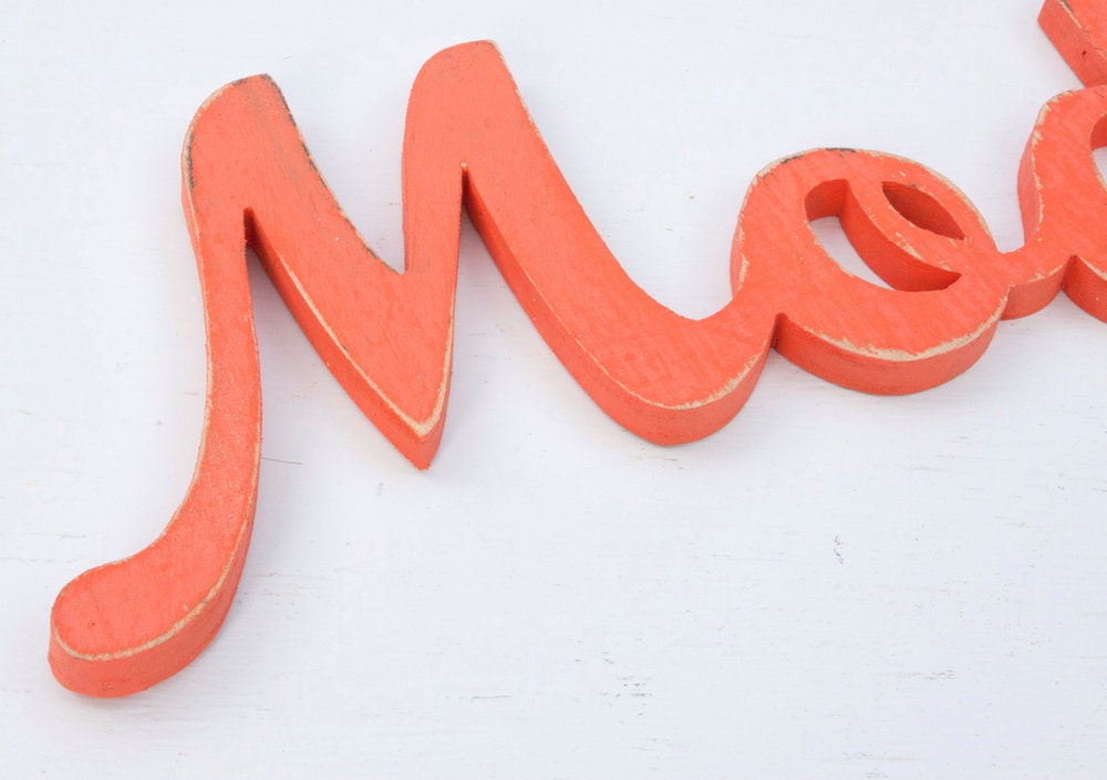 modern handmade wood sign - wall decoration for vintage or modern decor