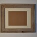 Photo frame reclaimed barnwood 11x14 with an 8x10 off white mat glass backing included