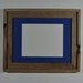 11x14 picture frame with blue 8x10 mat great for black and white photos