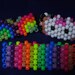 THREE Rainbow Brite and Hello Kitty Kandi Cuffs Bracelets party dance