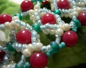 OOAK Lacey Beadwoven Bracelet