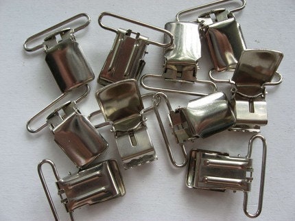 ONE INCH SUSPENDER CLIPS FOR SUSPENDERS PACIFIER CLIPS BINKY CLIPS 15 pcs