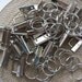 KEY FOB HARDWARE Nickel Rectangular Top 25 Pcs