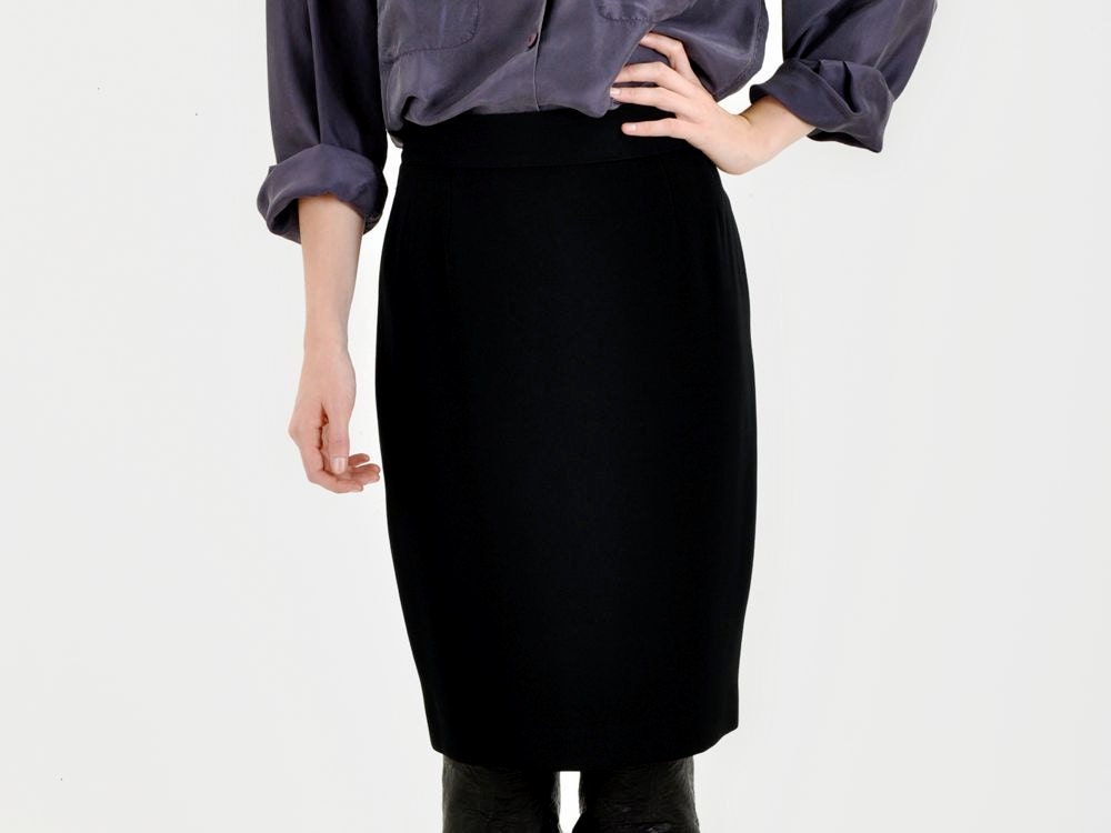 SALE - Teenflo Paris Black Pencil Skirt