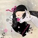 Girl and Horse, Digital Drawing,  Print, Merce, Animal, Children decor, Kids Room