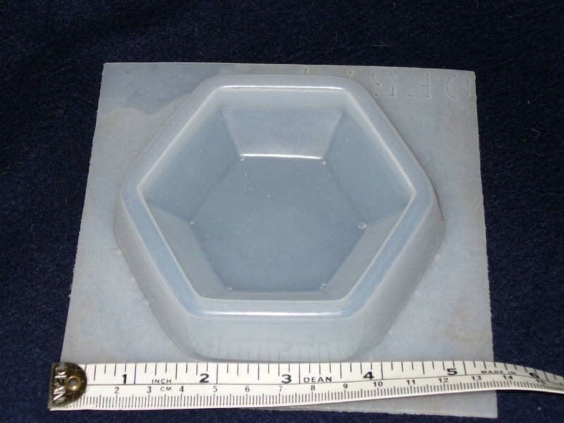 Hexagon Paperweight 3x3 Resin Epoxy Mold by StainedGlassKarin
