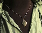 Antique Glass Pendant Necklace in Green