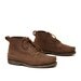 size 10.5 CHUKKA brown leather 80s MOCCASIN lace up ankle booties