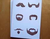 Les Moustaches Notecard Set