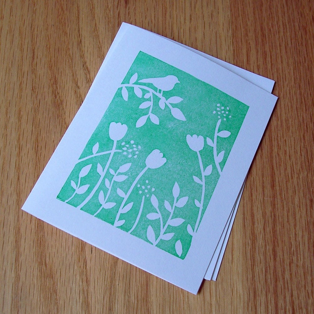How Does your Garden Grow - Green - Notecard Set