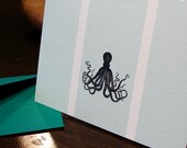 octopus folded notecards set (10)