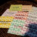 one-sided solid ikat calling cards - set (50)
