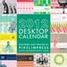 ON SALE 2012 pixelimpress desktop calendar