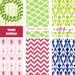 holiday multi patterned hang tag set (6) - featured in HOUSE OF FIFTY Holiday 2011 issue