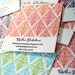 damask two tone calling cards - set (50)