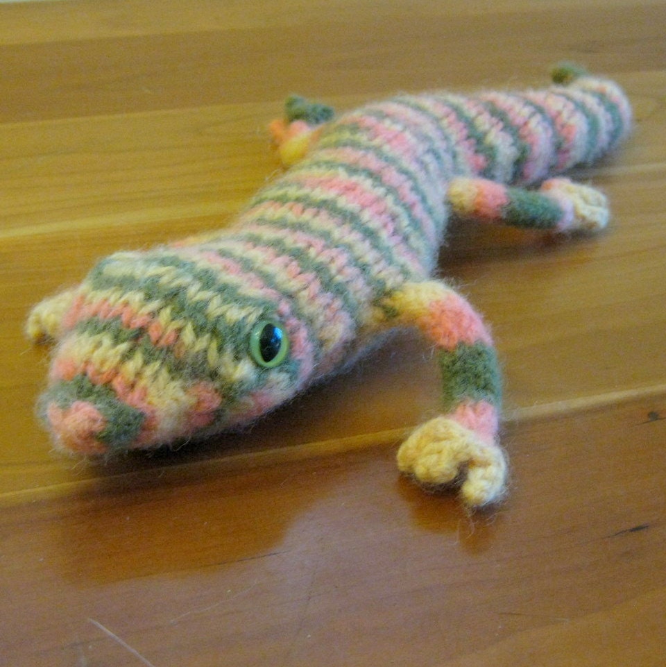 Gecko Stuffed Animal, Handmade Southwestern, Children, Reptile, Toy. FeltedFriends on Etsy