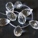 4 pcs of Clear quartz glass Large faceted briolette 16X25mm