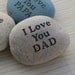 Love YOU - custom engraved rock with you text - home decor - decoration and paperweight