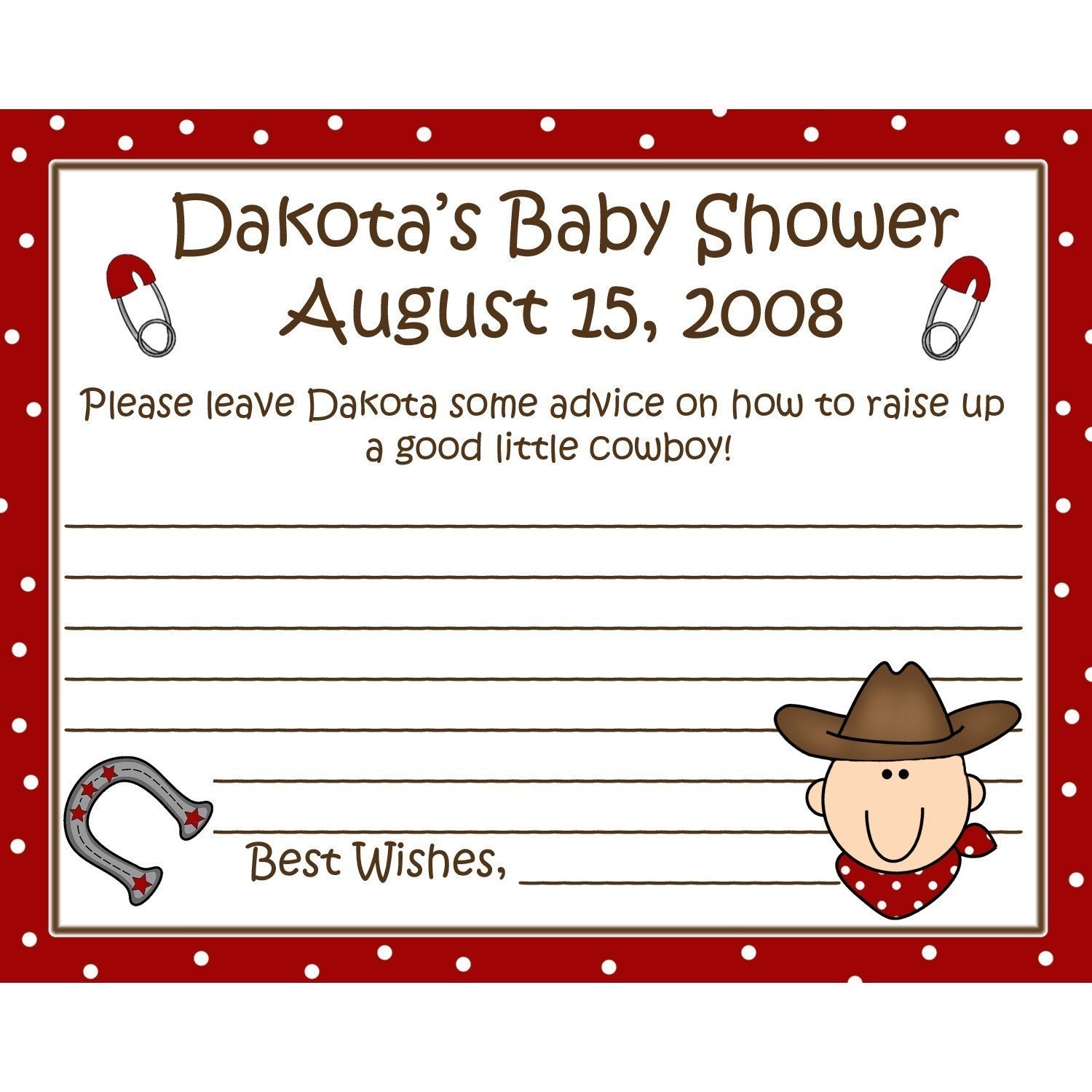 24 Personalized Baby Shower Advice Cards Little by partyplace
