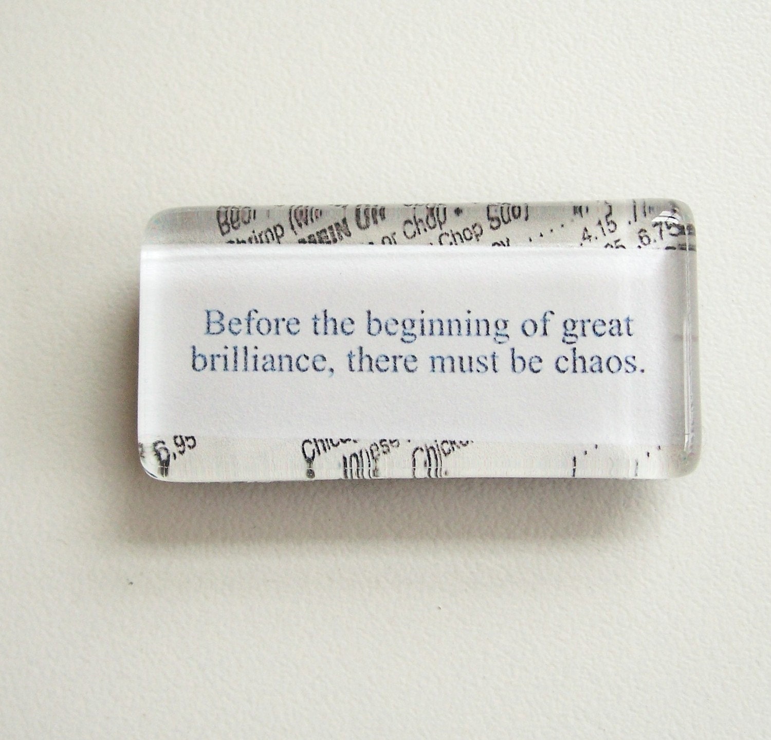 NEW - Chinese Fortune Glass Magnet