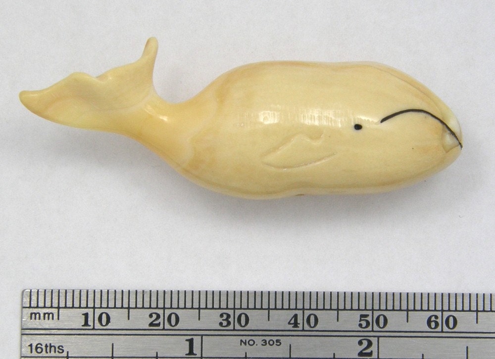 CARVED WHALE TOOTH AUTHENTIC IVORY PRE-BAN by RobertJennik on Etsy