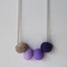 HALF OFF color gradient necklace in purples
