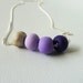 HALF OFF color gradient necklace in purples