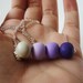 HALF OFF color gradient necklace in purples