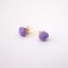 lavender geo earrings