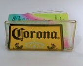 Recycled Bottle, Corona Beer, Fused Glass Business Card Holder
