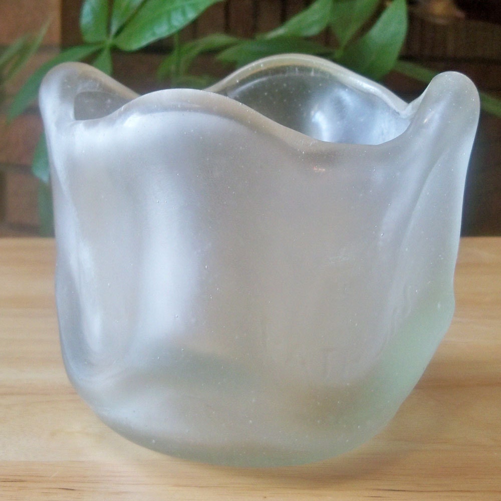 Kilnformed Patron Bottle Candy Dish or Candle Holder