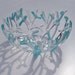 Fused Glass Coral Bowl in Beach Colors