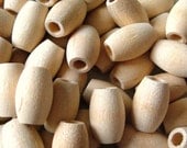 1\/2'' x 3\/4'' - Raw Wood Beads - 30 pieces