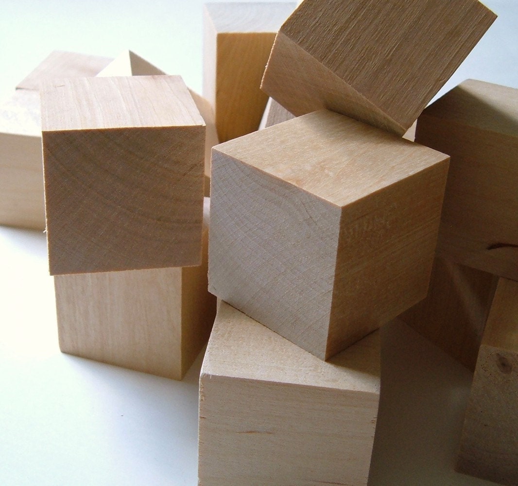 Wood Blocks - Set of 30 - 1.5''
