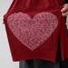 Animal Lover Heart Scarf in Ruby Red  : womens scarves, american apparel, fall fashion, back to school, christmas in july cij sale