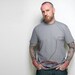 Mens Gray TShirt - French Pet Lobster : summer fashion, clothing gift for Dad, gift for him, typography