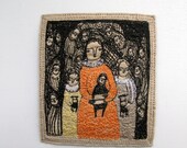 at home - original embroidery artwork
