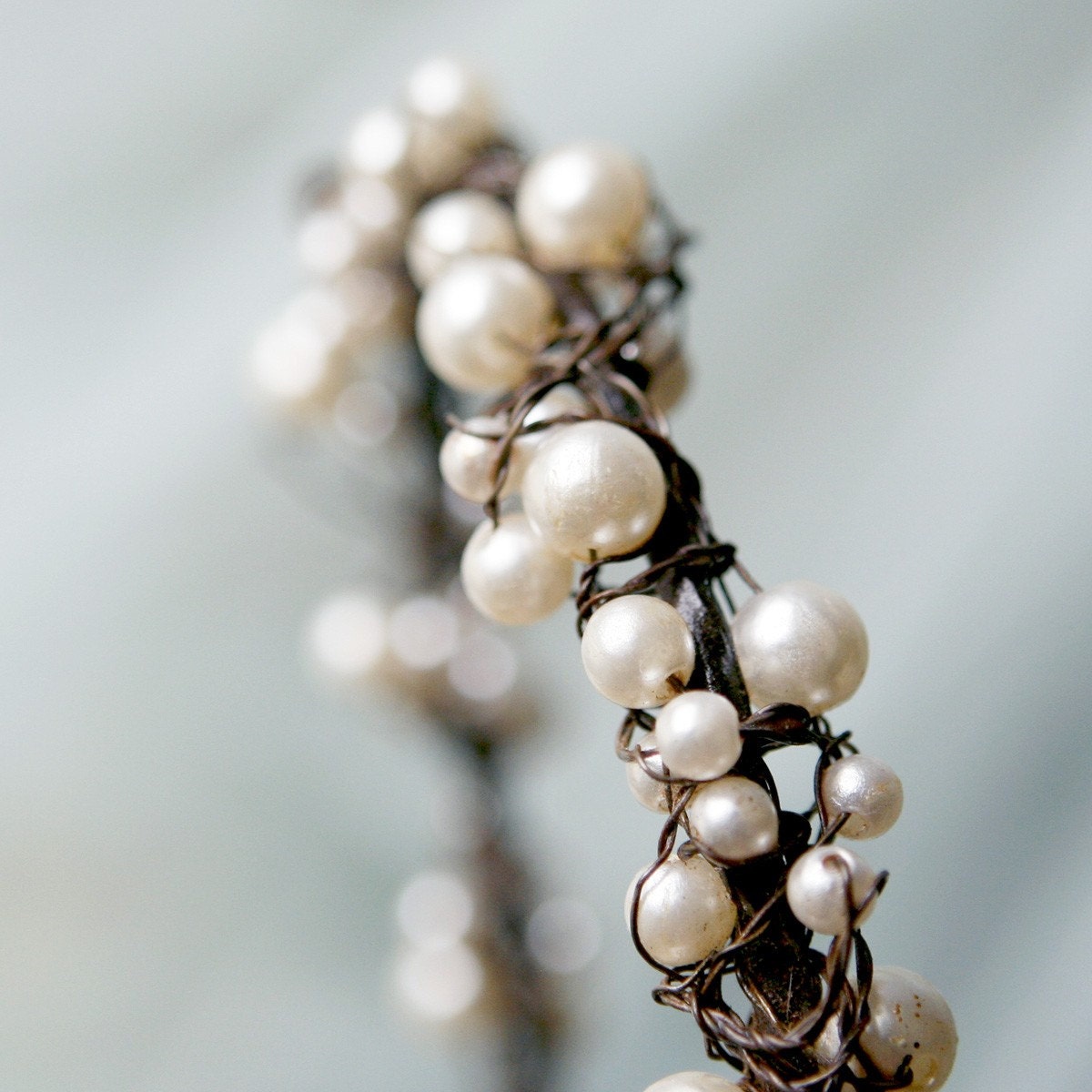 pearl wire tiara 'first frost'