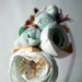 subterranean - floral fascinator (teal)